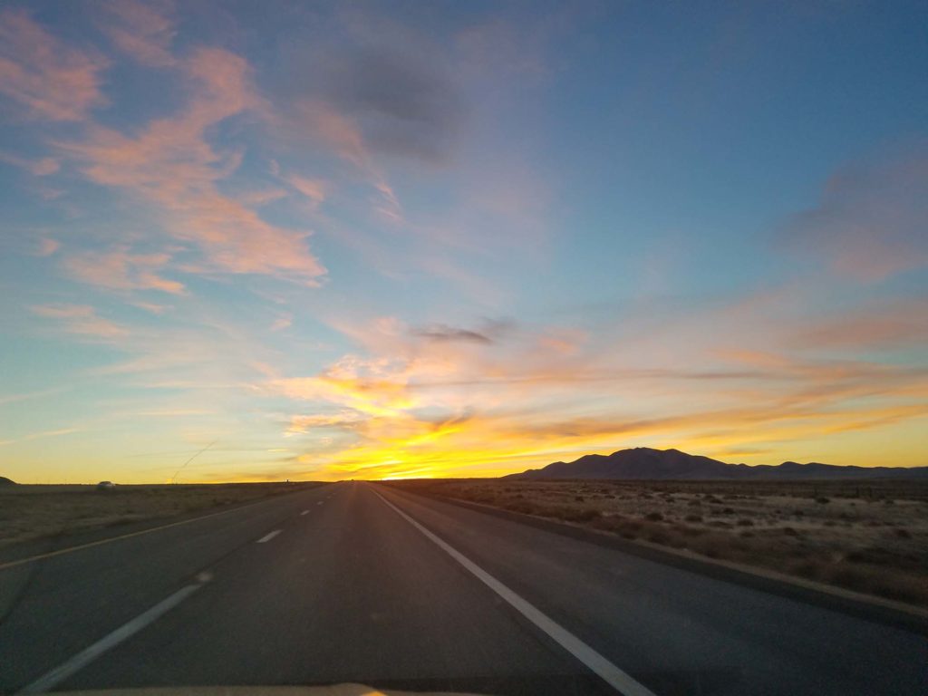 Sunset in Nevada January 2021